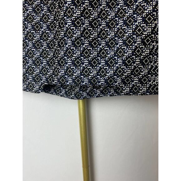 Maje Black Blue White Embroidered Mini Skirt Sz. 36 (US Small) - Picture 3 of 7